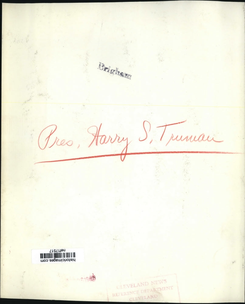 1946 Press Photo Harry S. Truman & Missouri Congressional Candidates in D.C.