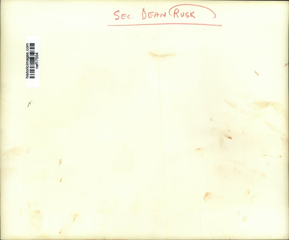 1960 Press Photo Sec. of State Dean Rusk appeared on the Television Program