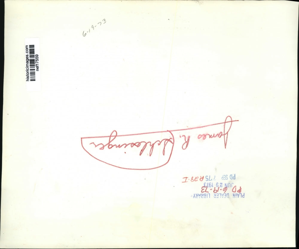 1973 Press Photo James R.Schlesinger, Defense Sec. appeared at Senate Hearing