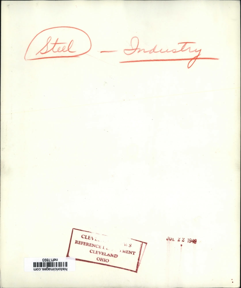 1949 Press Photo U.S. Steel Company Subsidiary Prepared to Close Down Its Plant