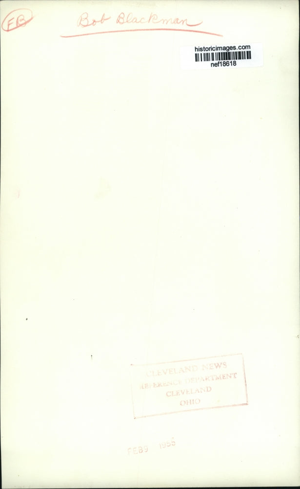 1955 Press Photo Football Coach Bob Blackman, Dartmouth college - nef18618