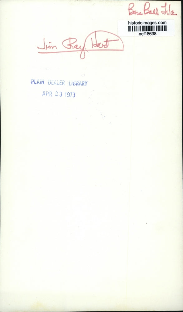 1973 Press Photo Jim Ray Hart Bought by the New York Yankees - nef18638