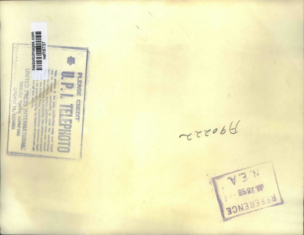 1958 Press Photo Two Witnesses Testifying Before Sen Labor Rackets Committee