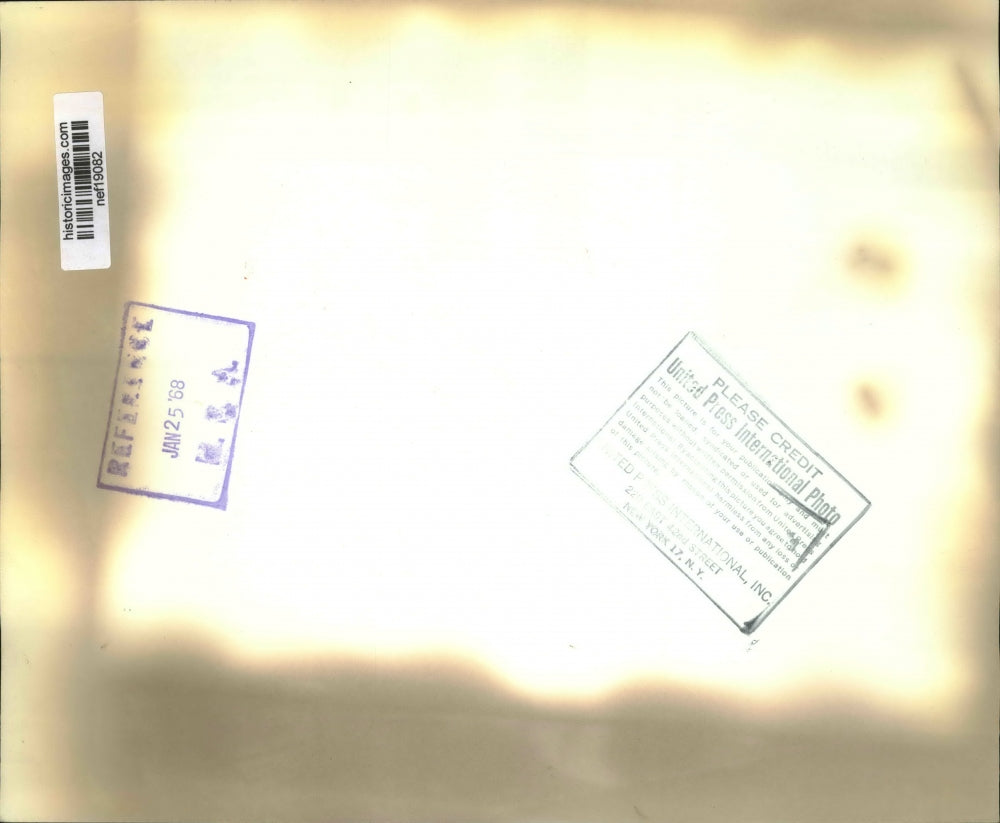 1968 Press Photo Lyndon B. Johnson in Meetin w Orville Freeman, White House