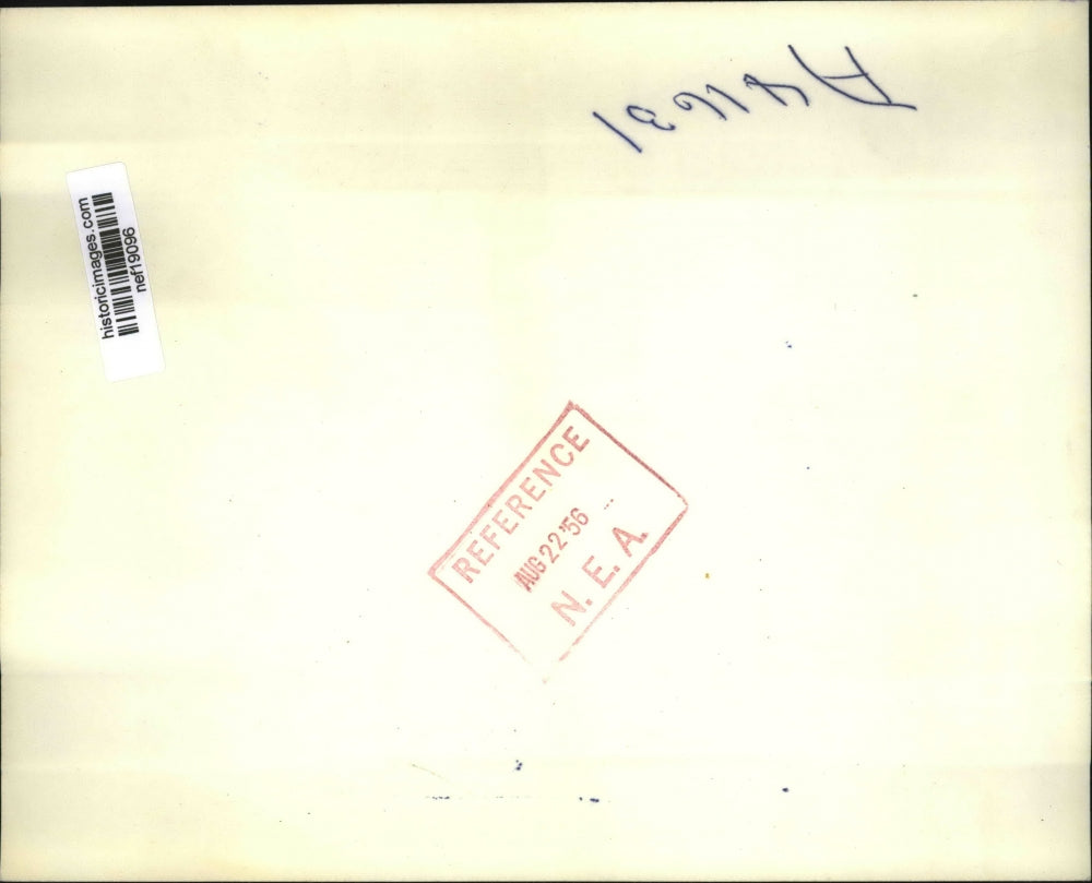 1956 Press Photo Lyndon B. Johnson, Frank Clement at Democratic Convention