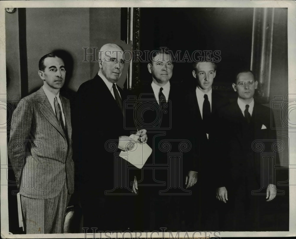 1931 Press Photo Samuel Seabury & Assistants at Dr. William Doyle Appeal, Albany