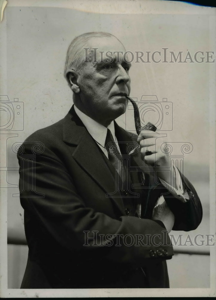 1937 Press Photo Judge Samuel Seabury Aboard S.S. Ile de France - nef19214