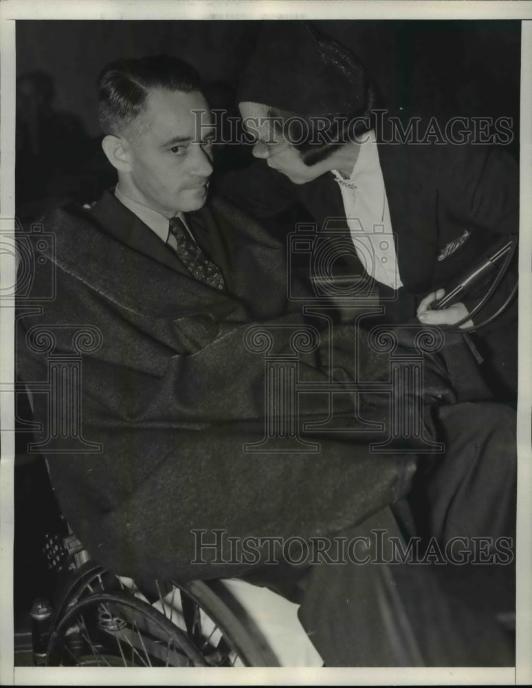 1937 Press Photo Ethel Ambler, Worth Clements at Lucille Campbell Murder Inquest