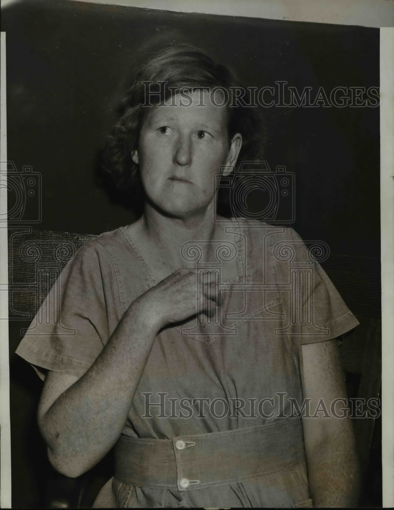 1937 Press Photo Mrs. Charles Fish of Jeanette Stephens Murder Case - nef19485