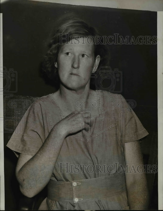 1937 Press Photo Mrs. Charles Fish of Jeanette Stephens Murder Case - nef19485