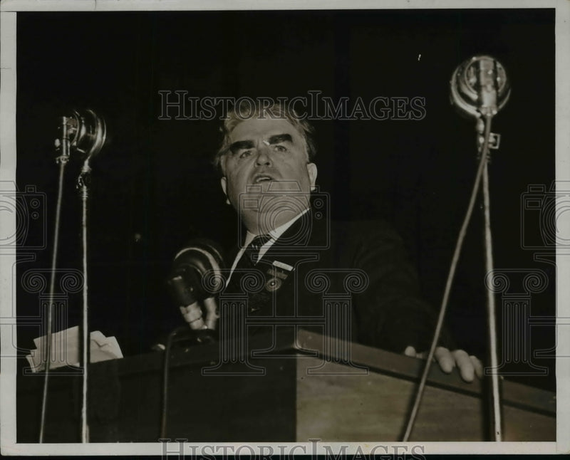 Load image into Gallery viewer, 1937 Press Photo John L. Lewis Addresses American Federation of Labor
