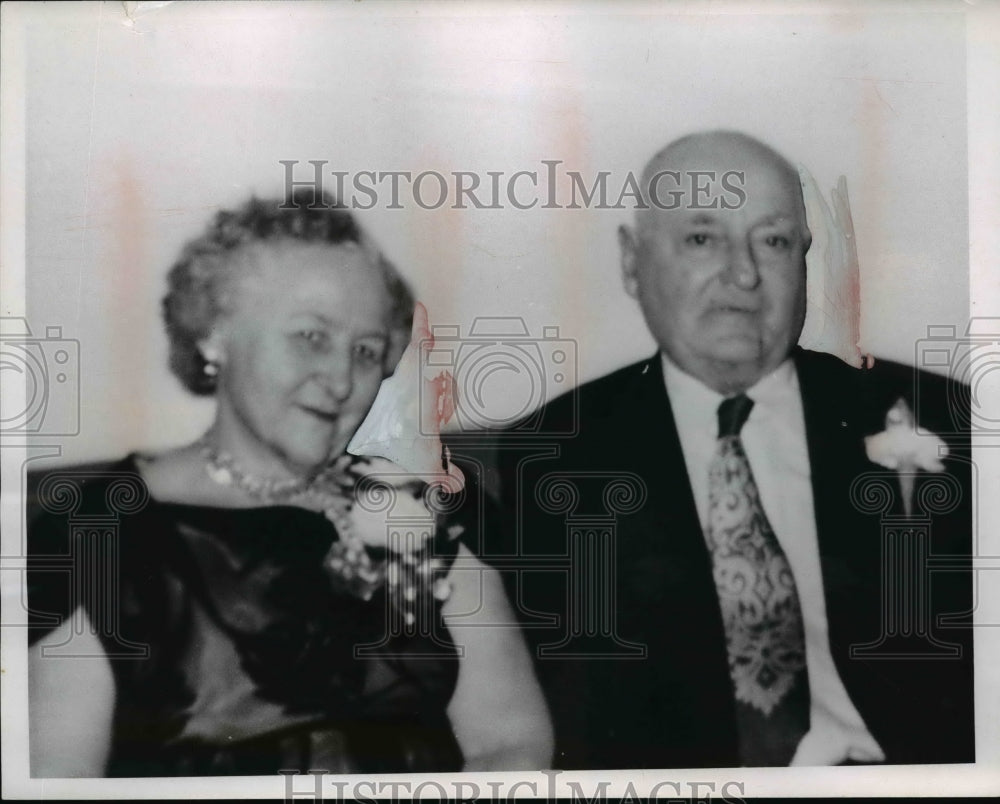 1967 Press Photo Mr &amp; Mrs John Csuhran Celebrate Golden Wedding Anniversary