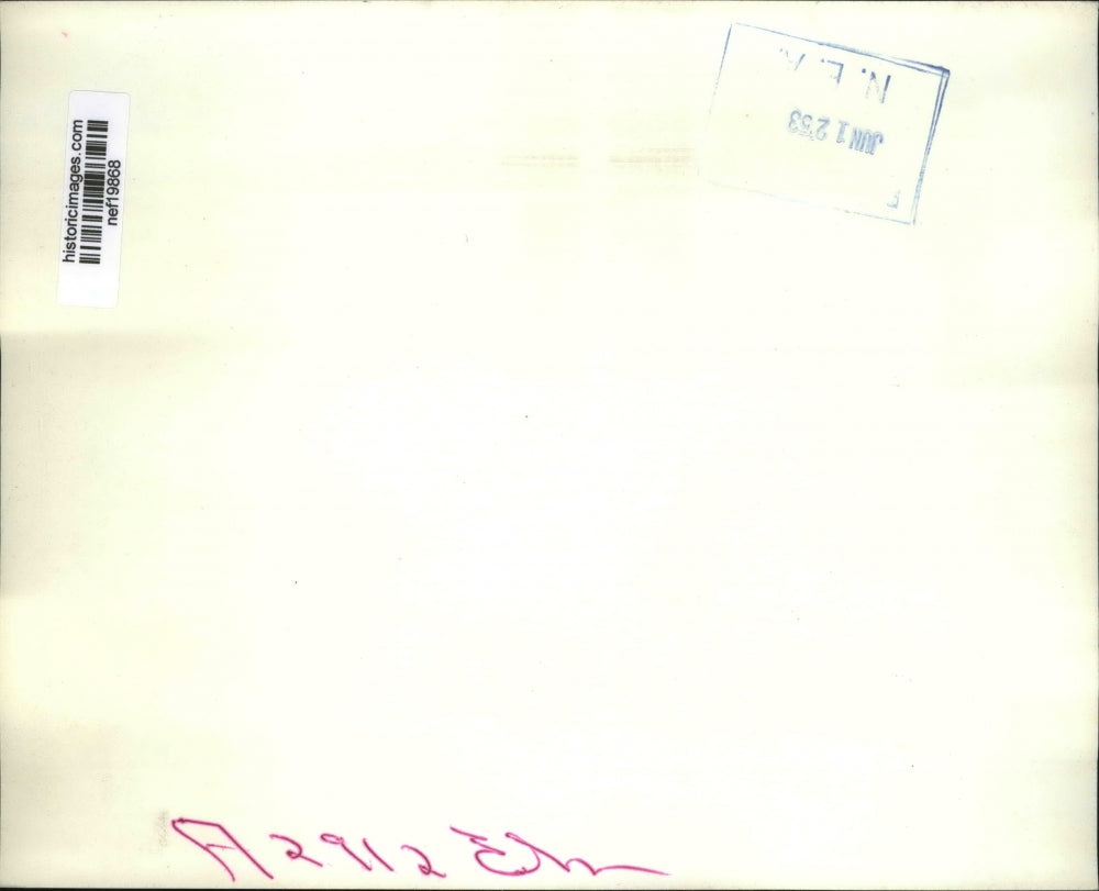 1953 Press Photo Automobiles Force Their Way Through Packed Mall From Buckingham