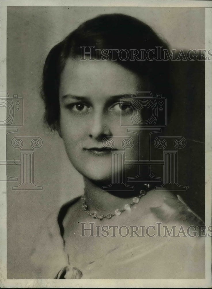 1930 Press Photo Daughter of Sen Vandenburg to Make Her Debut As Concert Pianist