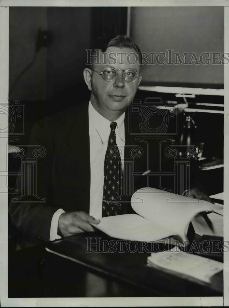 1933 Press Photo C.A. Mullenix of Cleveland - nef20381- Historic Images