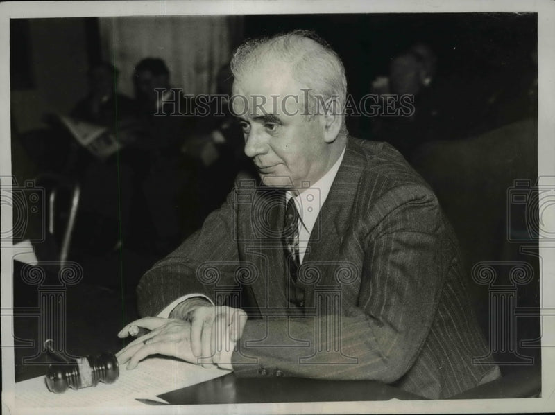 Load image into Gallery viewer, 1938 Press Photo Philip Murray at United Mine Workers Convention - nef20496
