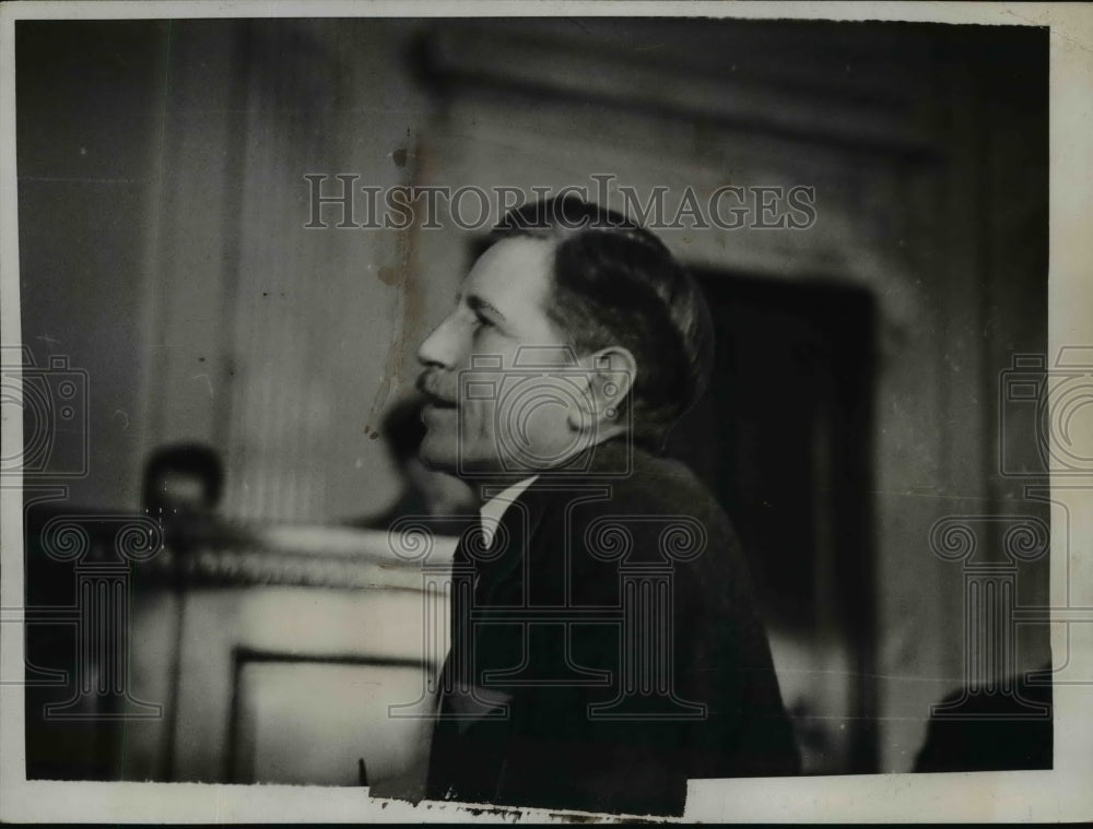 1935 Press Photo Patrick J. Hurley at Senate Munitions Committee Probe