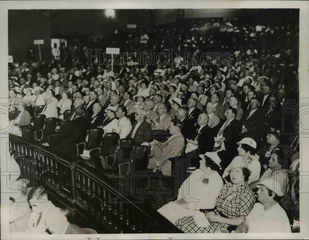 1935 Press Photo Republicans From Six State Gather In Cleveland Ohio For Parleys