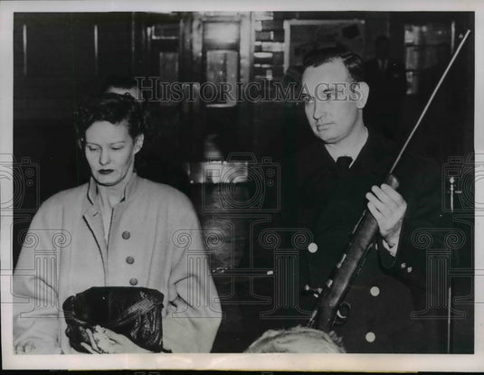 1952 Press Photo Mary Weaver Arraignment for Murder, Philadelphia Court