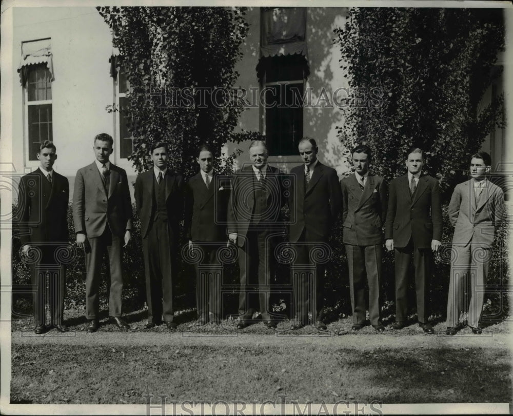 1930 Press Photo International Oratorial Contest Finalists at White House