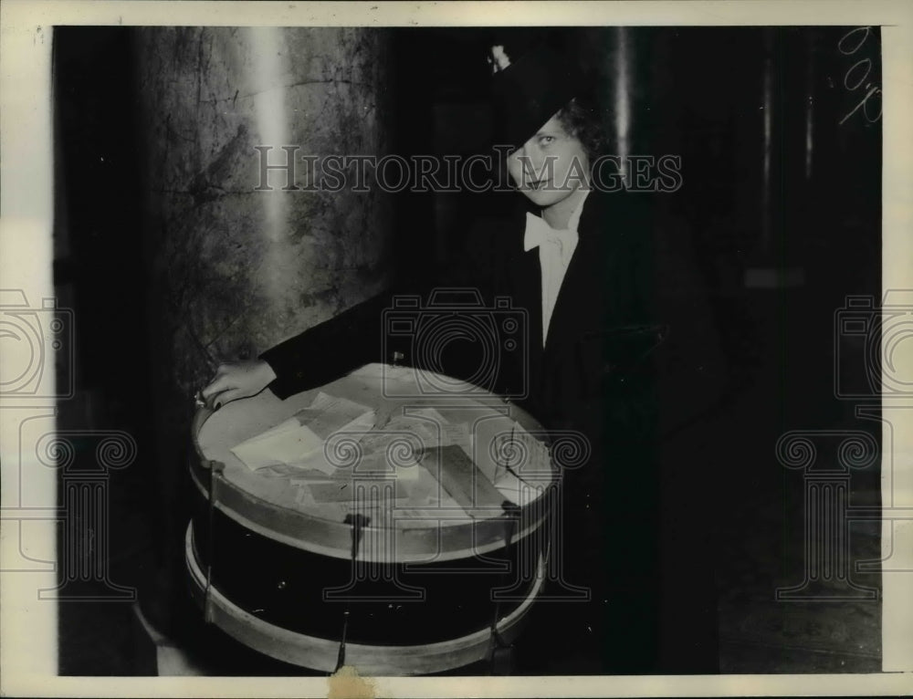 1936 Press Photo Elizabeth Donner Roosevelt at Salvation Army Campaign Luncheon