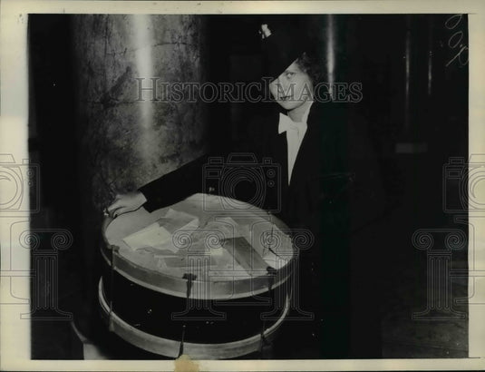 1936 Press Photo Elizabeth Donner Roosevelt at Salvation Army Campaign Luncheon