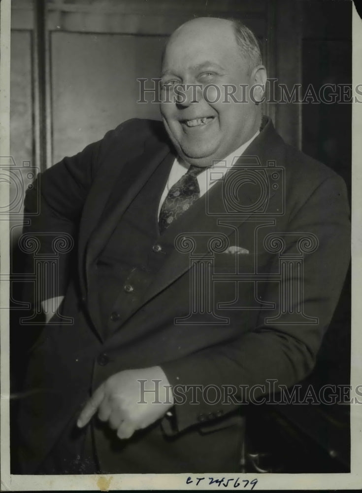 1933 Press Photo Brur H. Peterson - nef20804