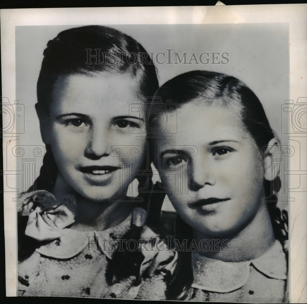 1949 Press Photo Tina and Anna Lofaso of Italy Hope to Come as Refugees to US