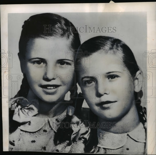 1949 Press Photo Tina and Anna Lofaso of Italy Hope to Come as Refugees to US