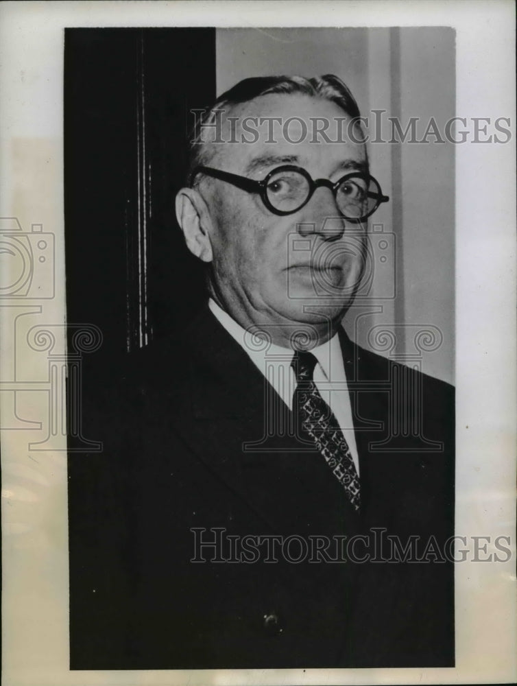 1944 Press Photo Judge Gilbert Schenck Appears in O'Connell Investigation