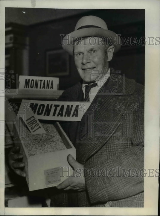 1932 Press Photo Former Barley King Beaten By Son - nef21085