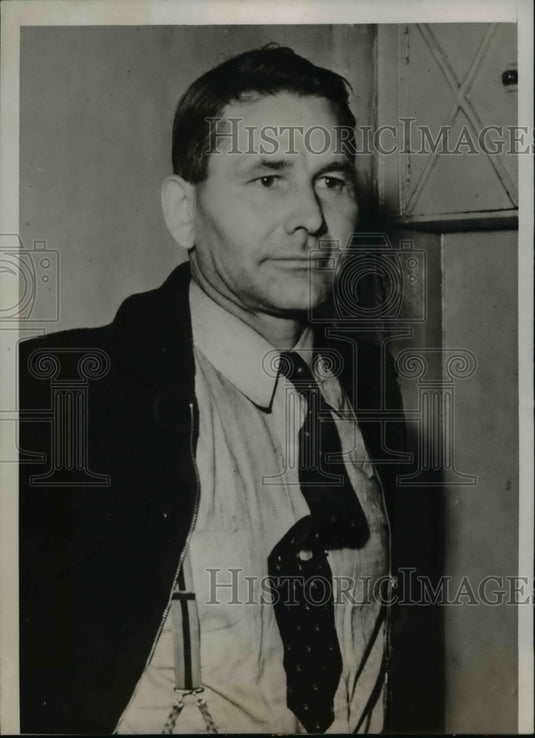 1938 Press Photo Smith arrested for kidnapping mother of his four children