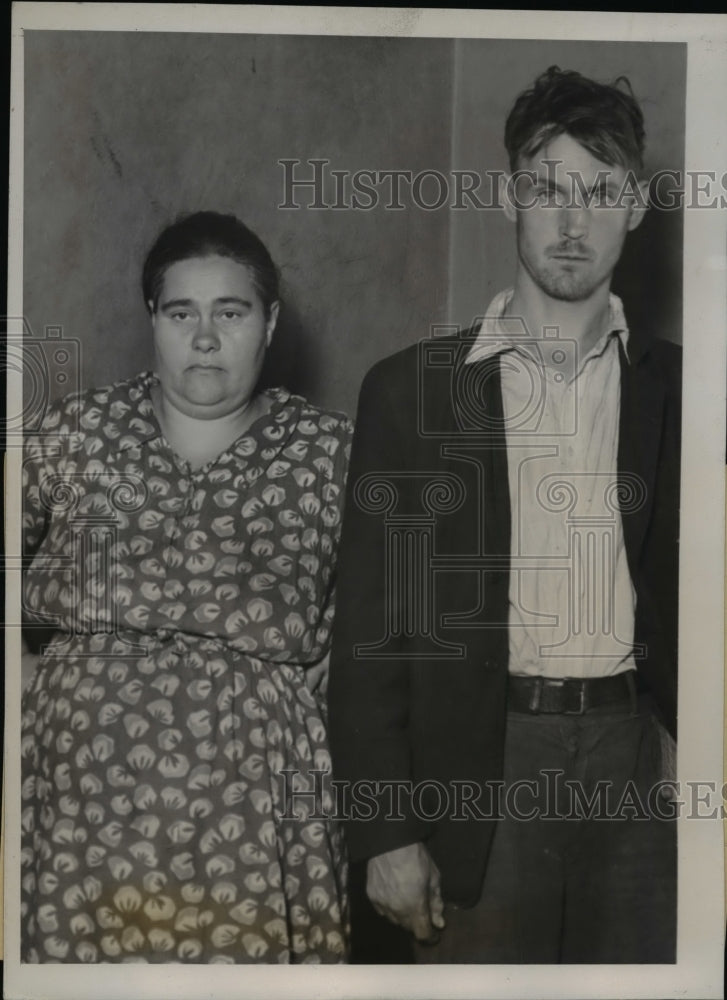 1938 Press Photo Grace Columbus charge form the marriage of 10 yr.old daughter