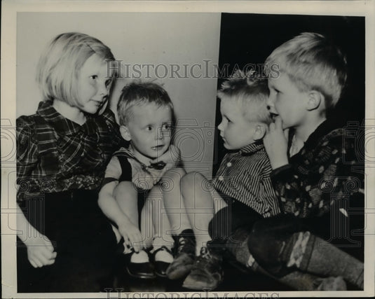 1939 Press Photo Kenneth Wolvin WPA worker left four orphaned children