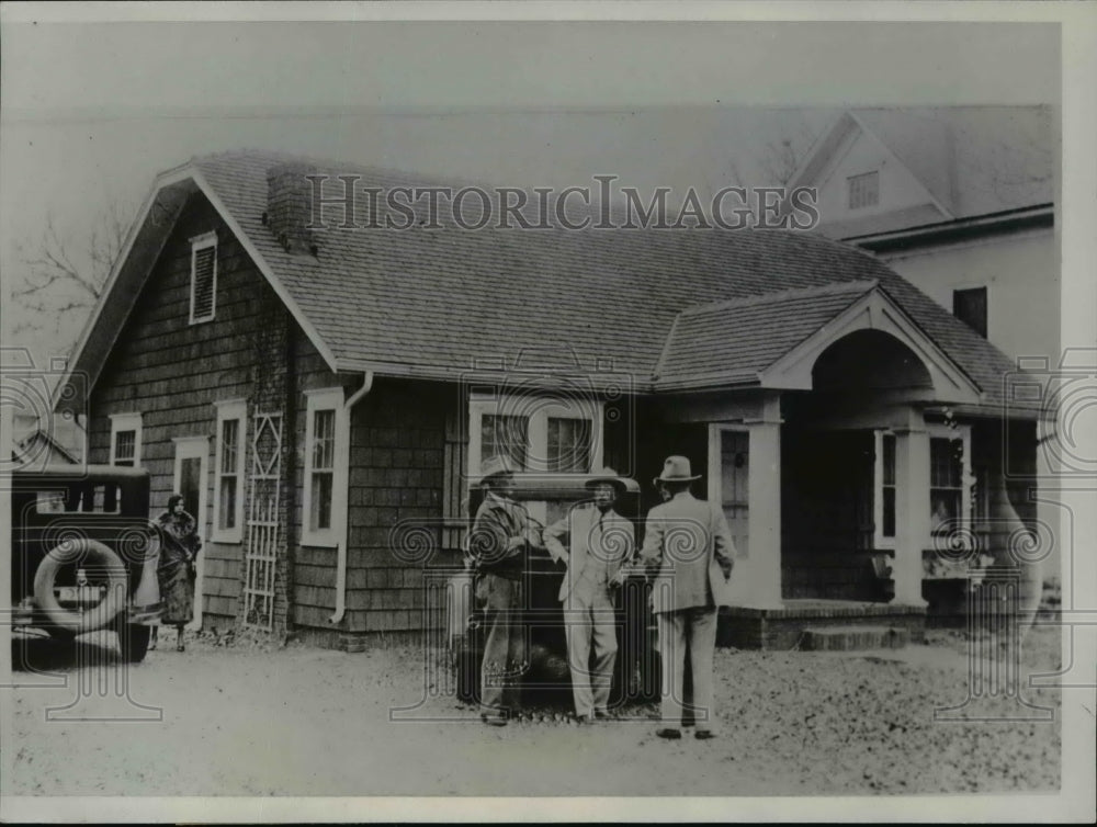 1933 Press Photo Wichita, Kansas Home of Murdered Mr and Mrs Harry Pritchard