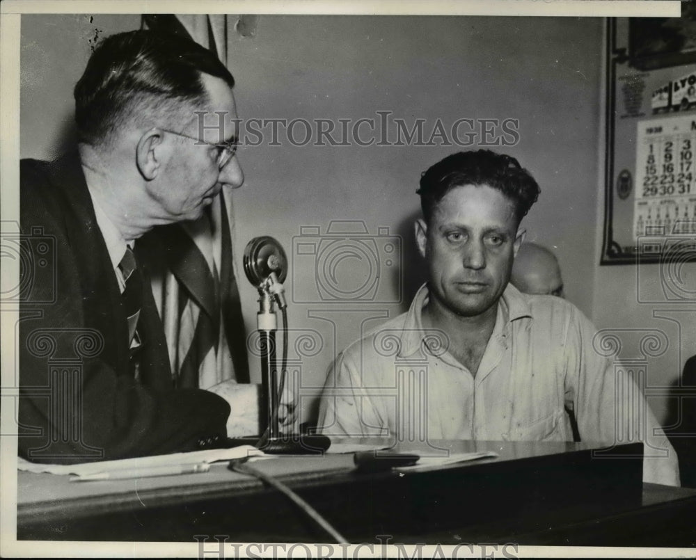 1938 Press Photo John F Phillips Oil Worker Held Responsible for Two Auto Deaths