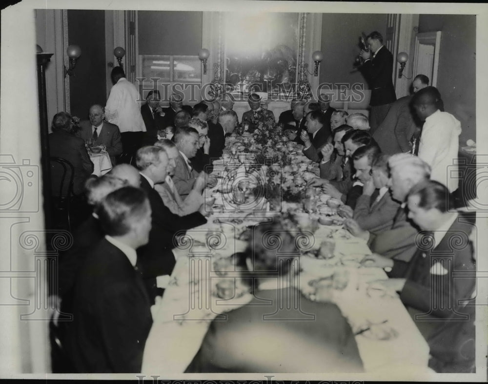 1935 Press Photo Republican Leaders Make Plans For Rallies At Luncheon