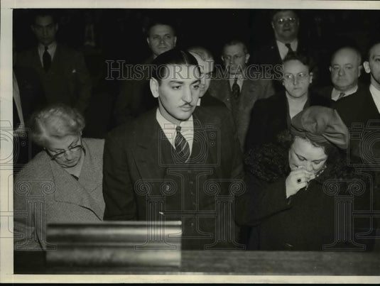 1940 Press Photo Mrs Mae Smith and Daughter Mary Smith Held In Baby Farm Probe