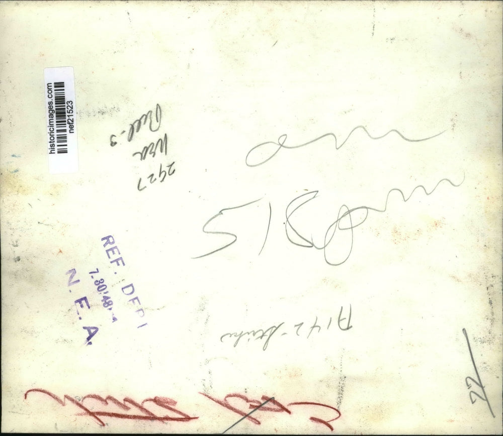 1948 Press Photo John L. Lewis of United Mine Workers Signs Strike Agreement