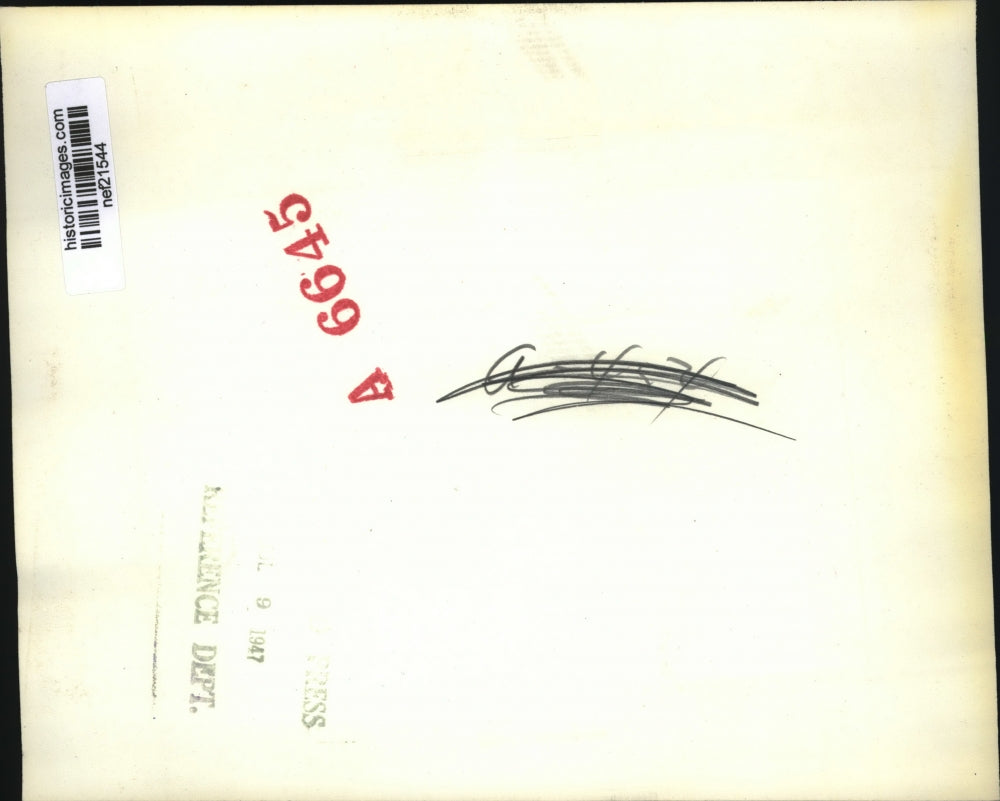 1947 Press Photo John L. Lewis of United Mine Workers Leaves UMW Headquarters