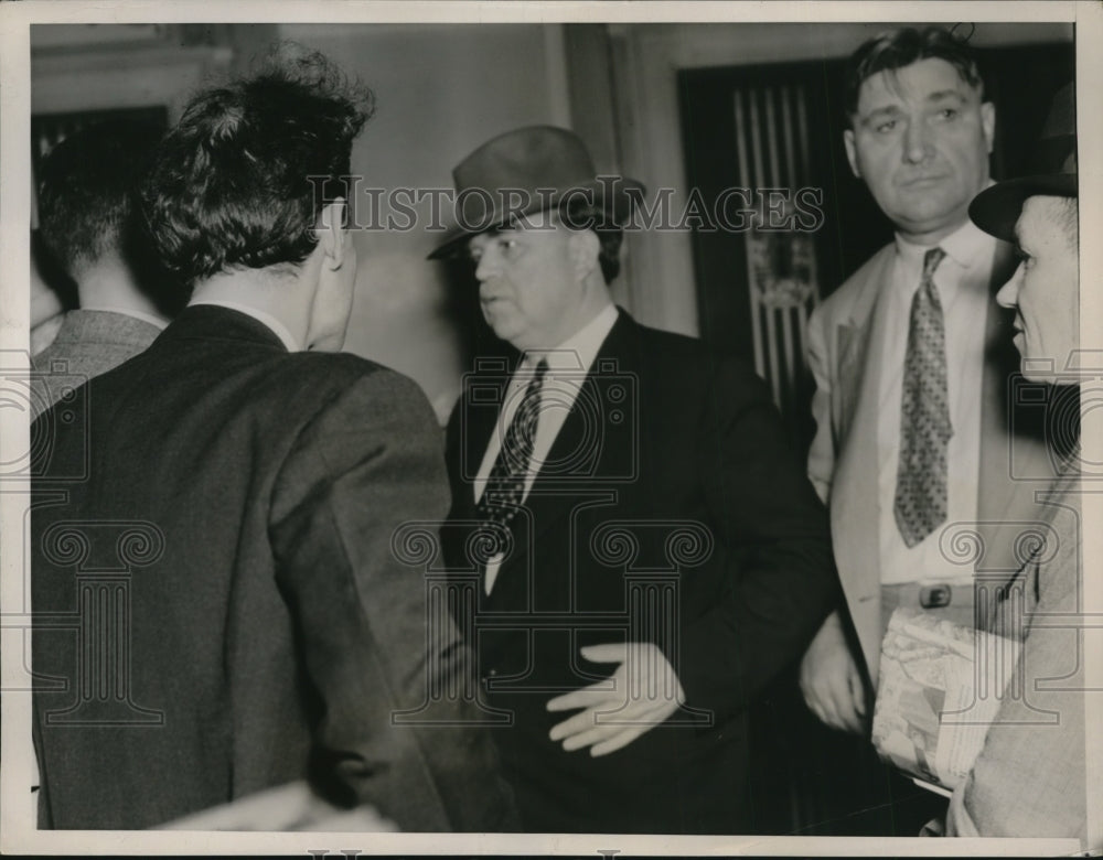 1936 Press Photo John L.Lewis Pres. of United Mine Workers in Liberal meeting