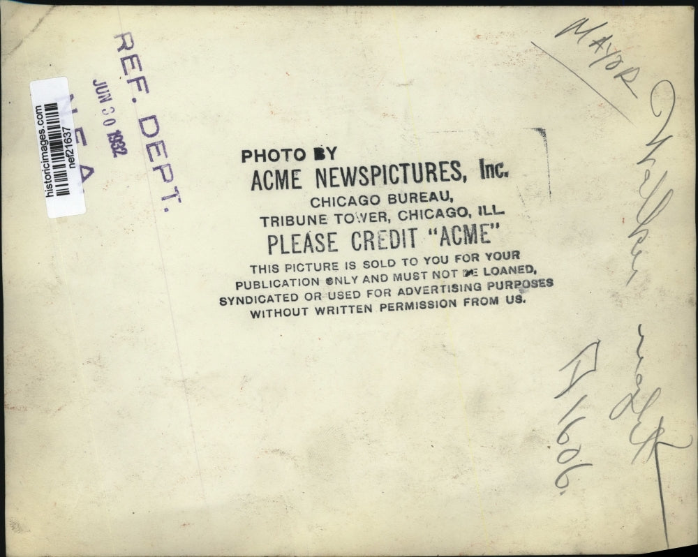 1932 Press Photo Mayor Robert Wagner of New York - nef21637