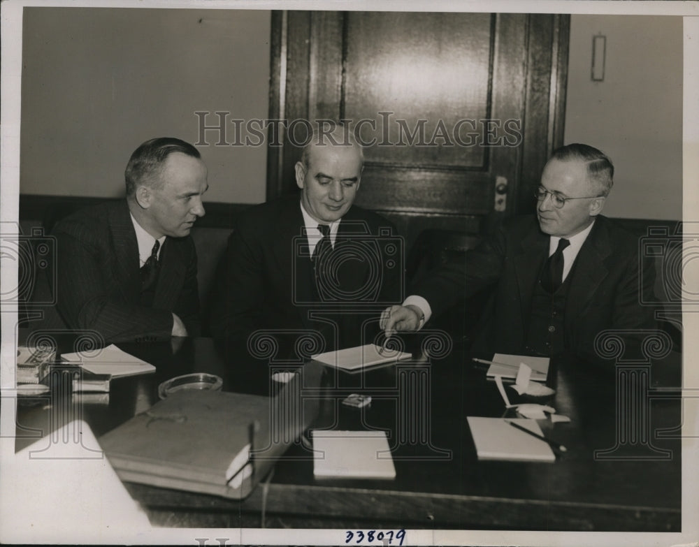 1936 Press Photo Coal Operators and Miners Confer - nef21671