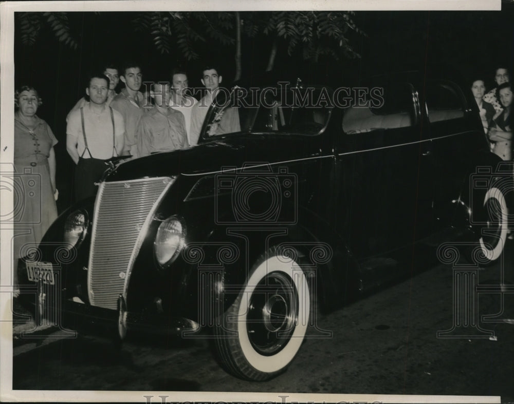 1937 Press Photo Sedan Donald Horst Was Reported Kidnapped In By Two Men & Woman