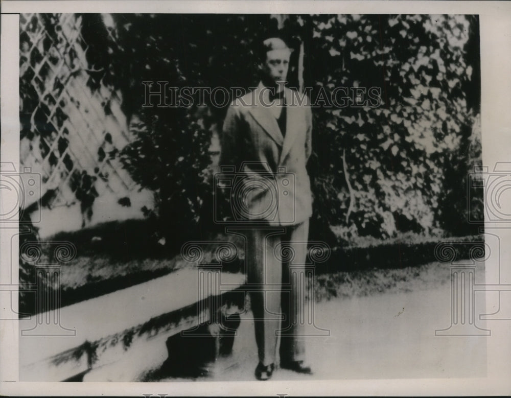 1936 Press Photo Most Recent Photo of His Royal Highness The Duke of Windsor