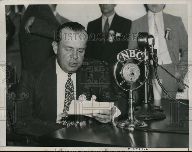 Load image into Gallery viewer, 1936 Press Photo George E. Allen Speaking at Democratic National Convention
