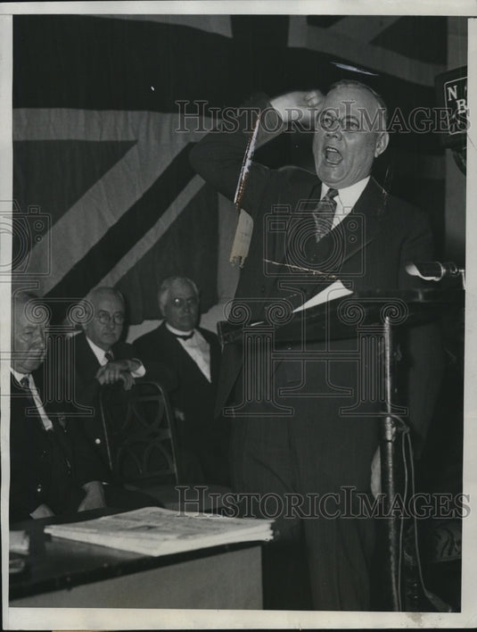 1933 Press Photo William Green Speaking at AFL Convention in Washington, D.C.