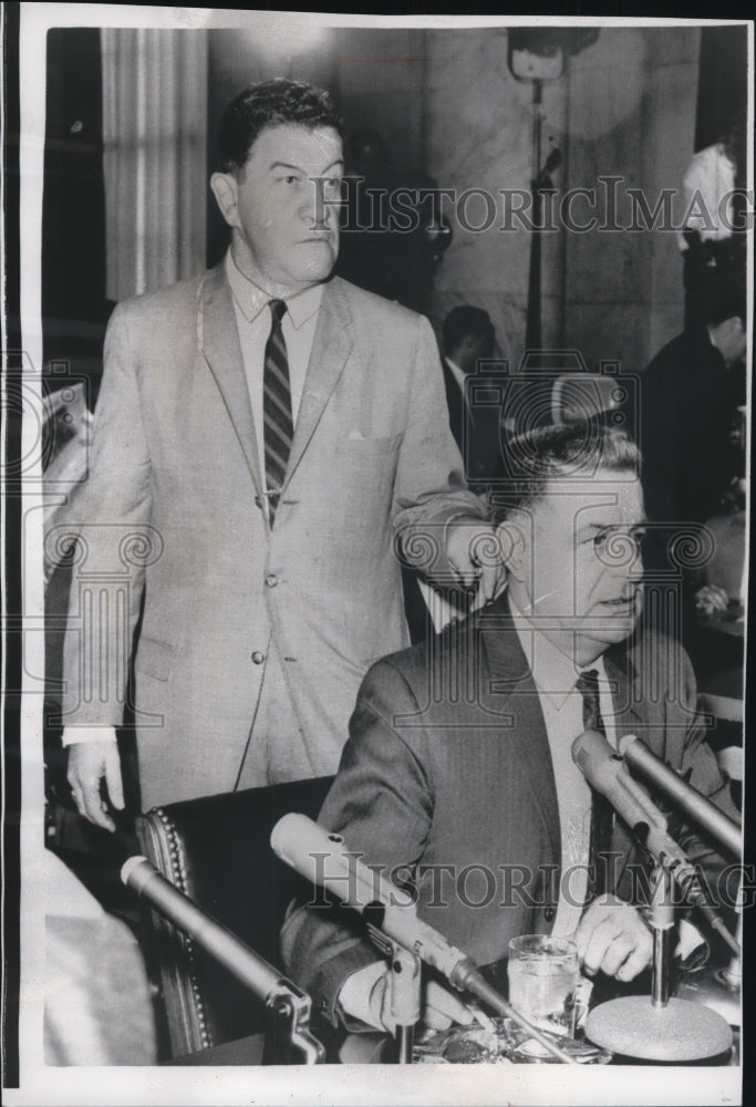 1963 Press Photo Joseph Valachi, Underworld Informer appeared at Senate Hearing