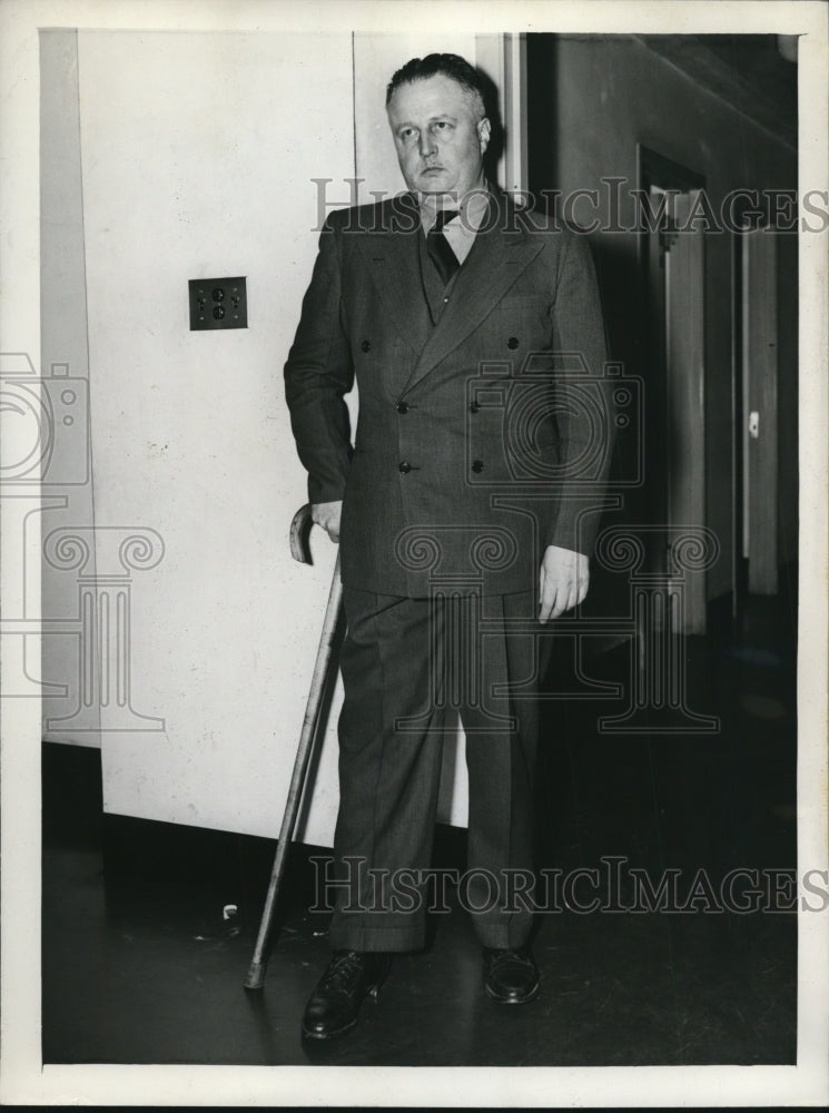 1943 Press Photo John Eogham Kelly Arraigned in Court for Foreign Agent Charges