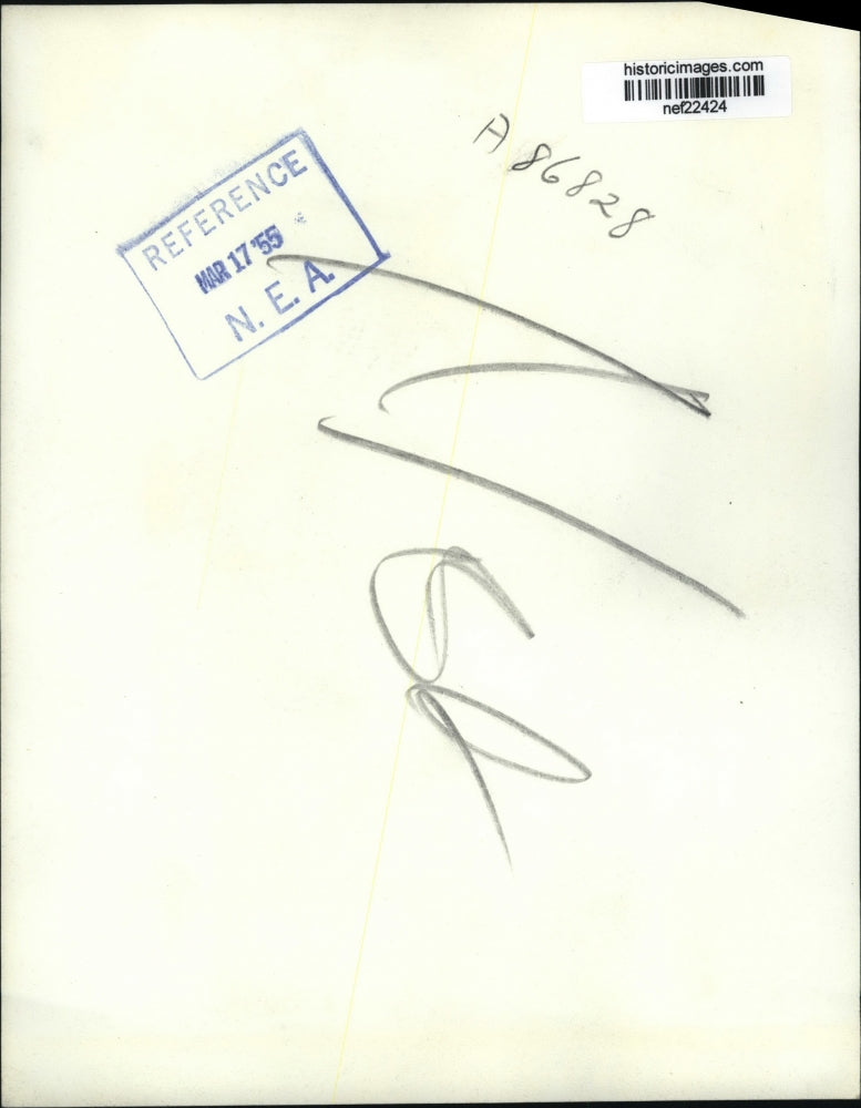 1955 Press Photo Edith Rooney in Los Angeles City Jail - nef22424